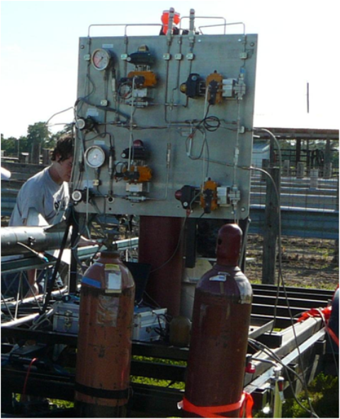 a small rocket engine