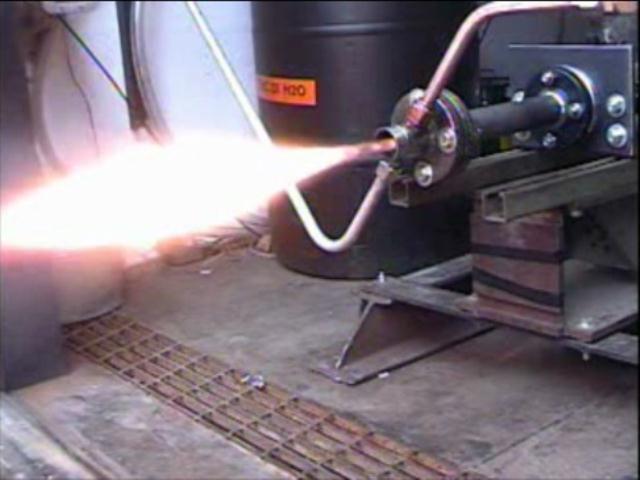 a small rocket engine