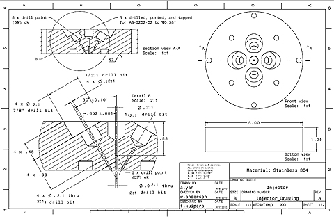 a small rocket engine