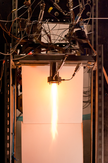 a small rocket engine