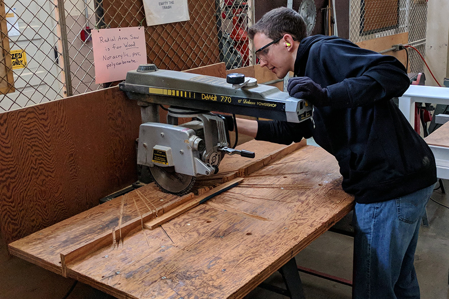 Project manager and AAE student Michael Repella