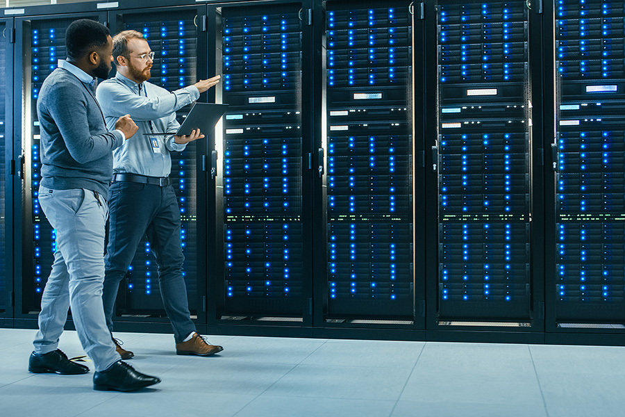 stock image of servers