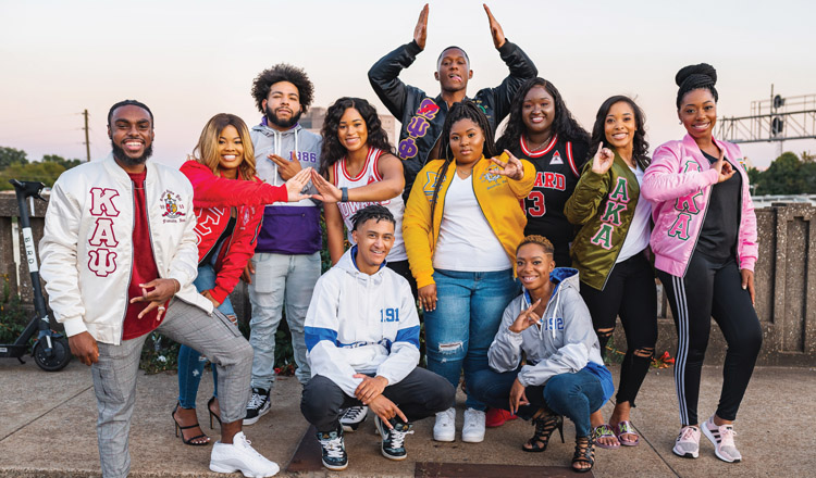 Danielle Render and group wearing her clothing line