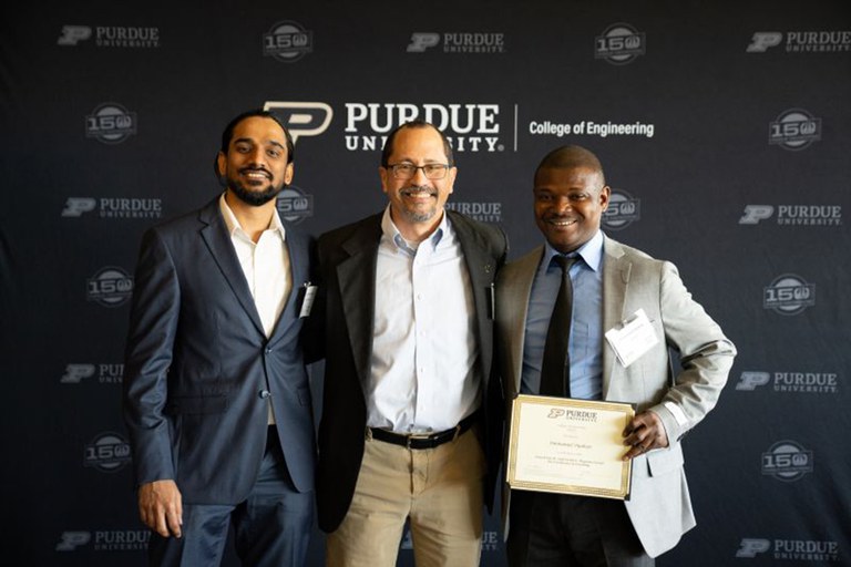 Photos of Vishnu Pookat, Jorge Martinez, and Emmanuel Oyakojo