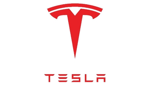 Tesla logo.