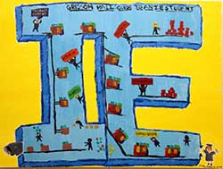 Painting 'The IE Supply Chain' by Kelly Patsavas