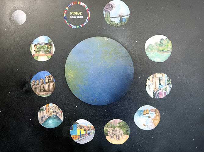 Painting 'Oh, the Places IE'll Go' by Parklynn Petty