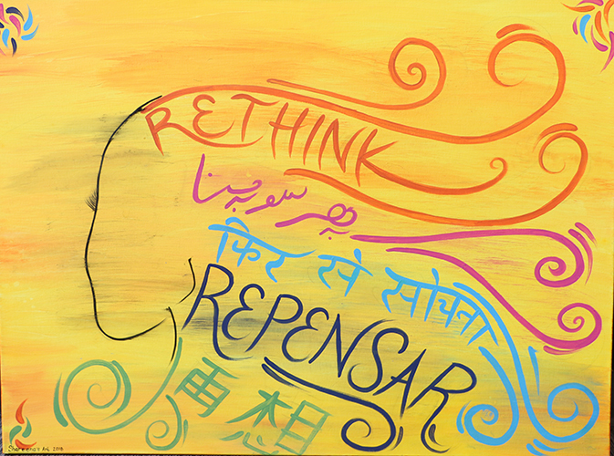 Painting 'Art of Engineering' by Shareena Paul