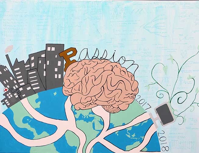 Painting 'passIonatE' by Megan Rodder