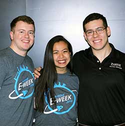 IIE Ambassadors Tyler Grooms, Pam Yuan & Nik Doukas