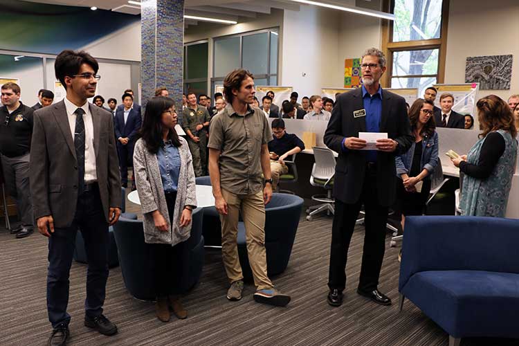 Photo of IE 431 TAs with Kotterman