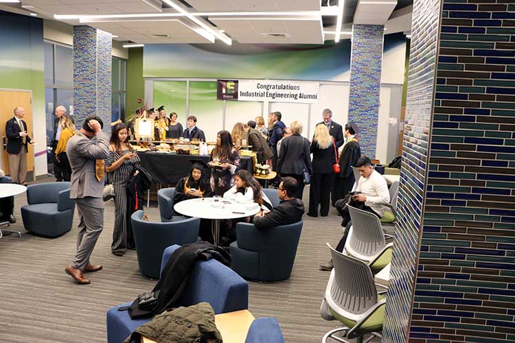 Photo of December commencement reception