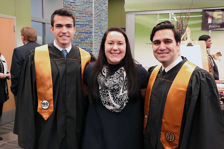 Grads & their families enjoyed the reception