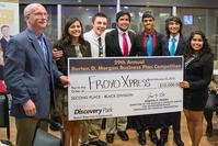 Photo of FroYo XPress team with Burton D. Morgan check