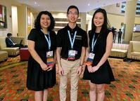 Photo of Isis Chong, Yuhao (Frank) Peng, and Jackie Cha