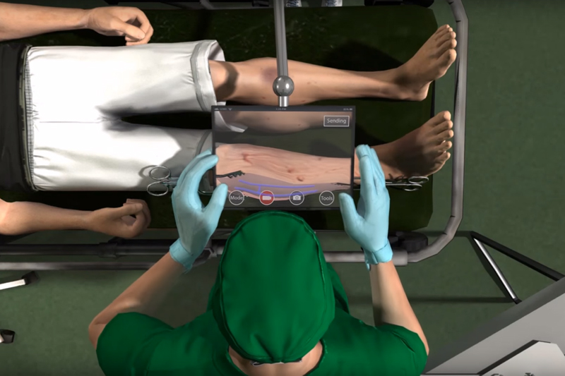 3-D rendered view of STAR from a trainee's perspective.