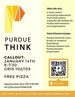 PurdueTHINK Callout flyer