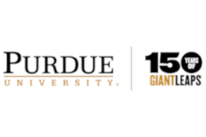Purdue University - 150 Years of Giant Leaps Logo