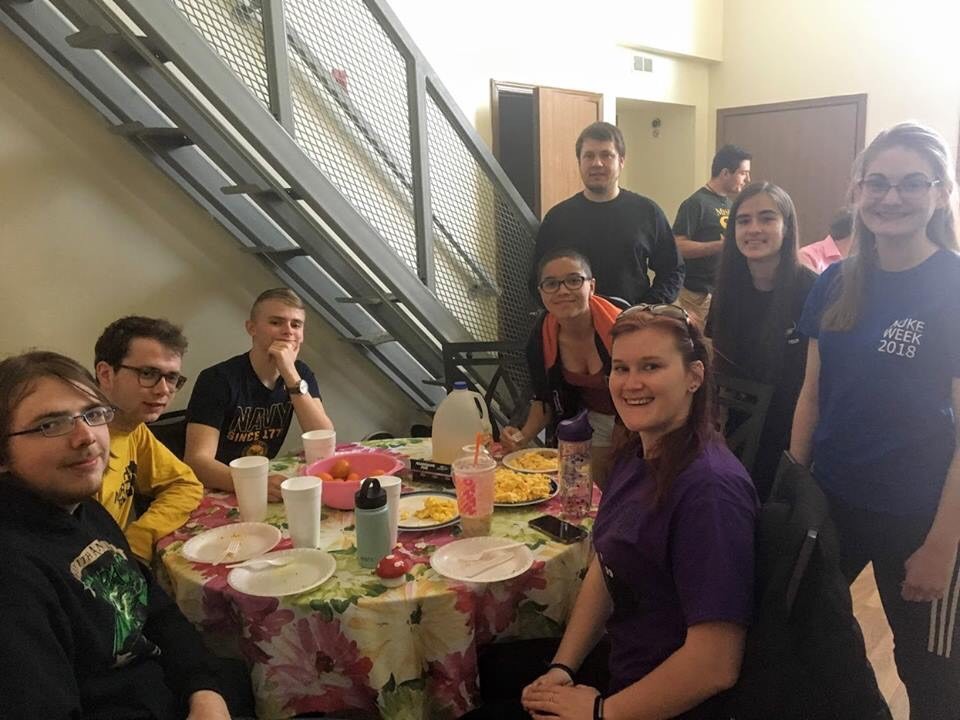 Students attending weekend long WIN event.