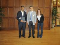 Subash Sharma, Professor Takashi Hibiki and Chrystal Randler